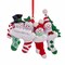 KSA Pack of 12 White and Red Snowman Stocking Family of Four Christmas Ornaments 3.75"